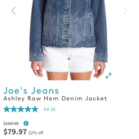 Joe’s Jeans Raw Hem Denim Jacket - Picture 4 of 4
